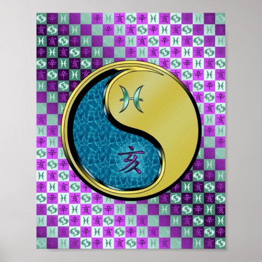 Pisces & Metal Boar Poster (Vorne)