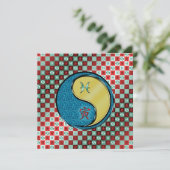 Pisces & Metal Tiger Karte (Stehend Vorderseite)