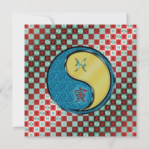 Pisces & Metal Tiger Karte