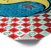 Pisces & Metal Tiger Poster (Ecke)