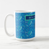 Pisces Modern Personalized Coffee Mug Kaffeetasse (Links)