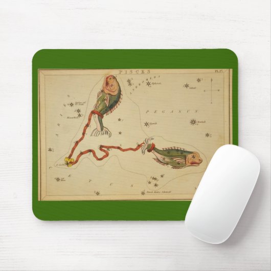 Pisces Mouse Pad Mousepad (Mit Mouse)