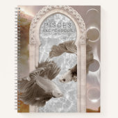 Pisces Muse Ethereal Zodiac Sketchbook Notizblock (Vorderseite)