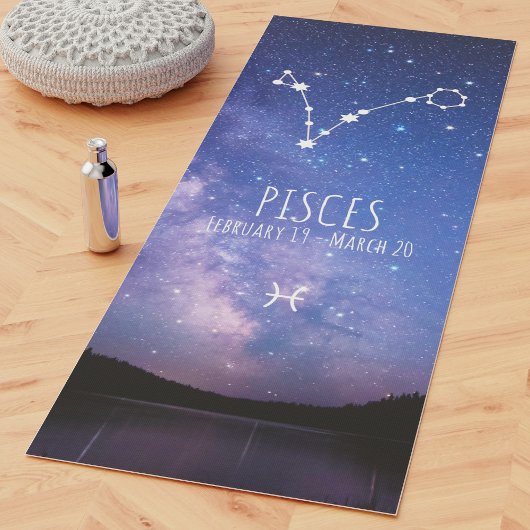 Pisces | Personalisierte Zodiac Astrologie Yoga Ma Yogamatte