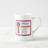 Pisces Personality Tracks Knochen-China-Tasse Porzellantasse (Rechts)