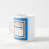 Pisces Personality Traits 11oz. Klassische, weiße  Kaffeetasse (Vorderseite Links)