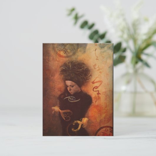 Pisces Postcard Postkarte (Stehend Vorderseite)