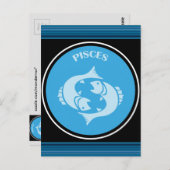 Pisces Postcard Postkarte (Vorne/Hinten)
