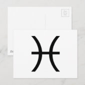 Pisces Postkarte (Vorne/Hinten)