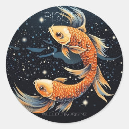 Pisces Runder Aufkleber