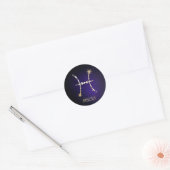 Pisces Runder Aufkleber (Umschlag)