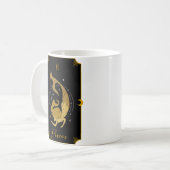 Pisces Saucy signiert astrologische Tasse (Vorderseite Links)