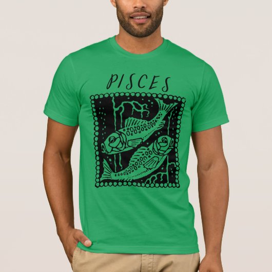 Pisces Season Zodiac-Logo-Logo T-Shirt (Vorderseite)