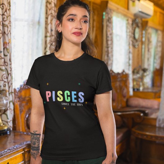 Pisces Sign Custom Birthday T - Shirt