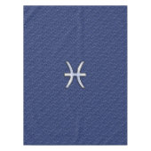 Pisces Sign Navy Blue Digital Camouflage Tischdecke (Vorderseite)