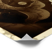 Pisces Sign Wall Art Poster (Ecke)