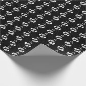 Pisces Silhouette Wrapping Paper Geschenkpapier (Ecke)