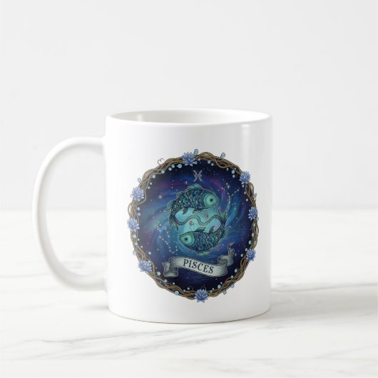 Pisces special Zodiac  Coffee Mug Kaffeetasse (Links)