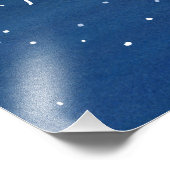 Pisces Star Constellation Blue Fotodruck (Ecke)