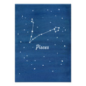 Pisces Star Constellation Blue Fotodruck (Vorne)