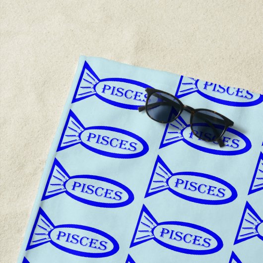 Pisces Star Sign Fisch Beach Handtuch (Beispiel)