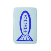 Pisces Star Sign Fish Bath Mat Badematte (Vorderseite Vertikal)