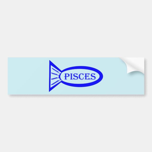 Pisces Star Sign Fish Car Aufkleber Autoaufkleber (Vorne)