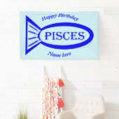 Pisces Star Sign Fish Custom Banner (Insitu)