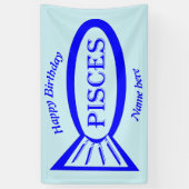 Pisces Star Sign Fish Custom Banner (Vertikal)
