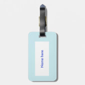 Pisces Star Sign Fish Custom Luggage Tag Gepäckanhänger (Rückseite vertikal)