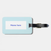 Pisces Star Sign Fish Custom Luggage Tag Gepäckanhänger (Rückseite horizontal)