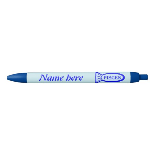 Pisces Star Sign Fish Custom Pen Kugelschreiber (Vorderseite)