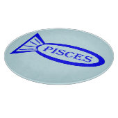 Pisces Star Sign Fish Cutting Board Schneidebrett (Ecke)