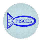 Pisces Star Sign Fish Cutting Board Schneidebrett (Vorderseite)