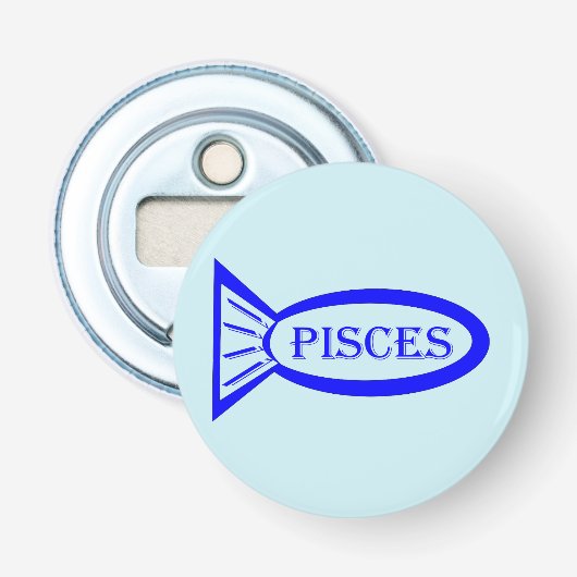 Pisces Star Sign Fish Flaschenöffner (Vorderseite)