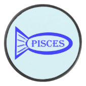 Pisces Star Sign Fish Hockey Puck (Vorderseite)
