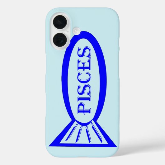 Pisces Star Sign Fish iPhone Case (Rückseite)