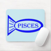 Pisces Star Sign Fish Mousepad (Mit Mouse)