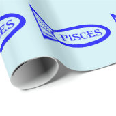 Pisces Star Sign Fish Papier Geschenkpapier (Rolleneckpunkt)
