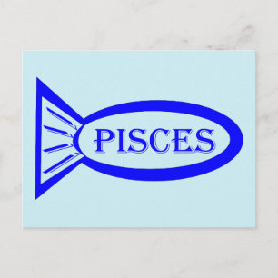 Pisces Star Sign Fish Postcard Postkarte