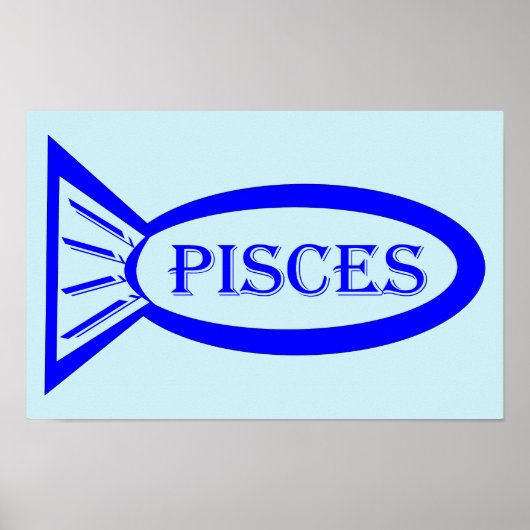 Pisces Star Sign Fish Poster (Vorne)