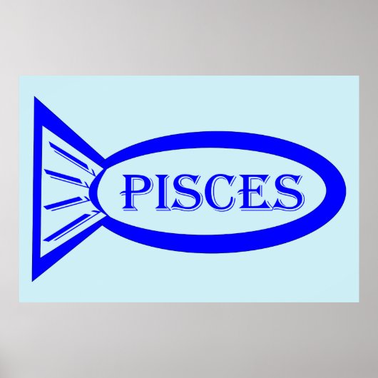 Pisces Star Sign Fish Poster (Vorne)