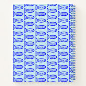 Pisces Star Sign Fish Spirale Notebook Notizbuch (Rückseite)