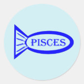 Pisces Star Sign Fish Stickers (Vorderseite)