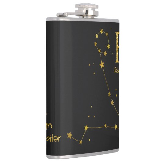 Pisces Star Sign Flachmann (Rechts)