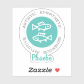 Pisces Sticker (Blatt)