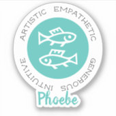 Pisces Sticker (Vorderseite)