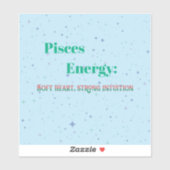 Pisces Sticker - ästhetische Zodia dekcal (Blatt)