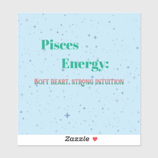 Pisces Sticker - ästhetische Zodia dekcal (Blatt)