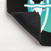 Pisces-Symbol - astrologisches Zodiakzeichen Mousepad (Ecke)